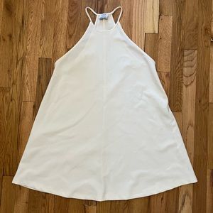 Halter neck white dress